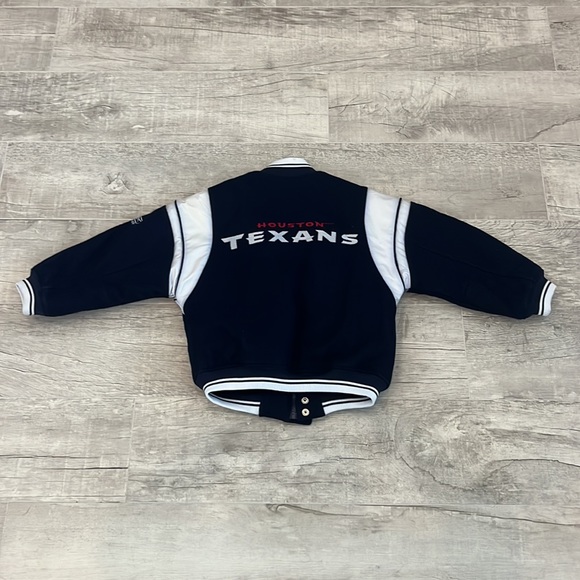 Houston Texans Reebok Jacket Size S (8) / CH (8) Color: Blue RN 67891 - Picture 11 of 15